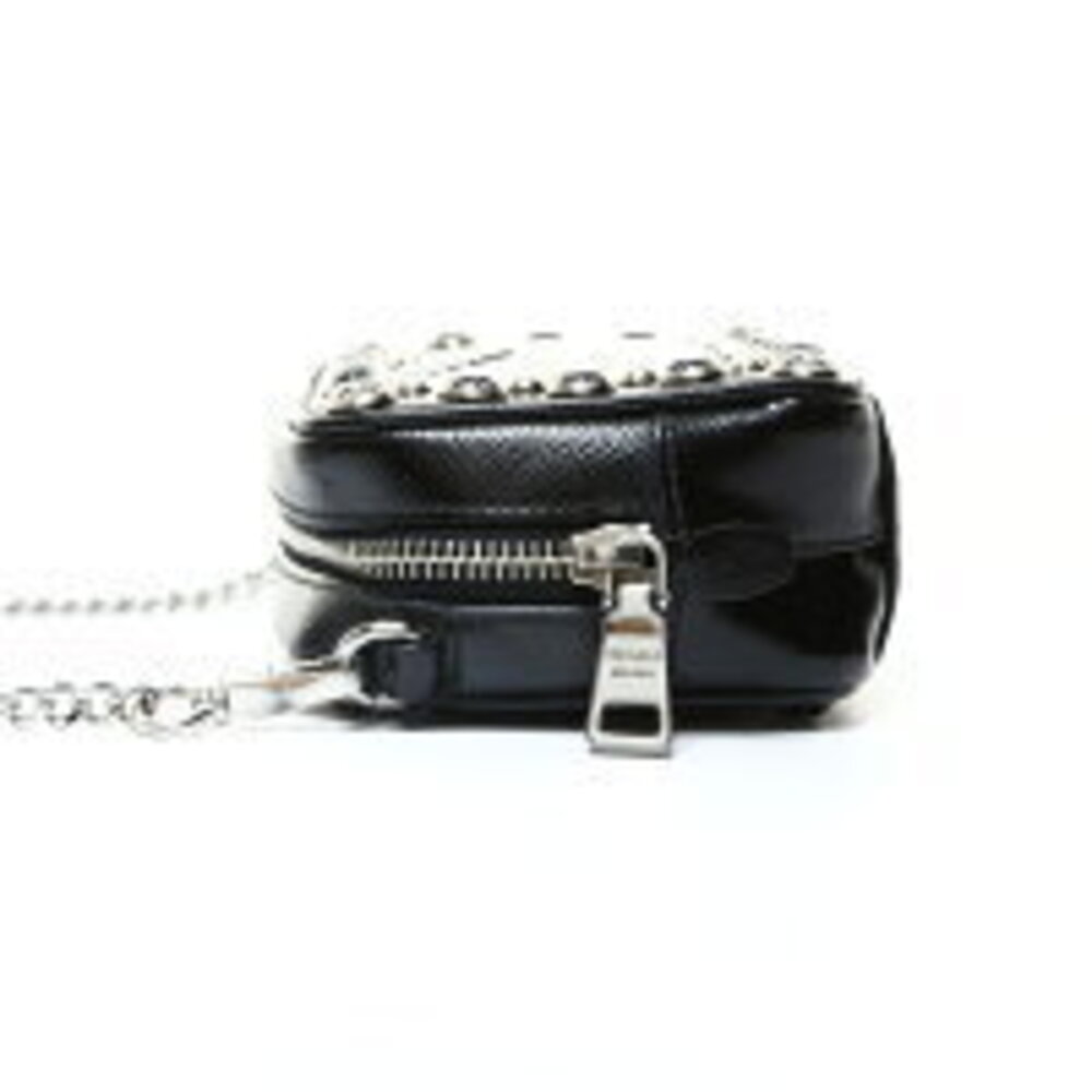 Prada Studded Camera Bag Shoulder Black - Picture 3 of 13